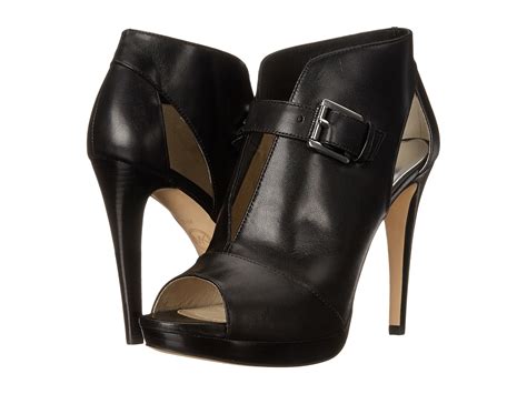 michael kors black leather cut out boots|Michael Kors isabella ankle boot.